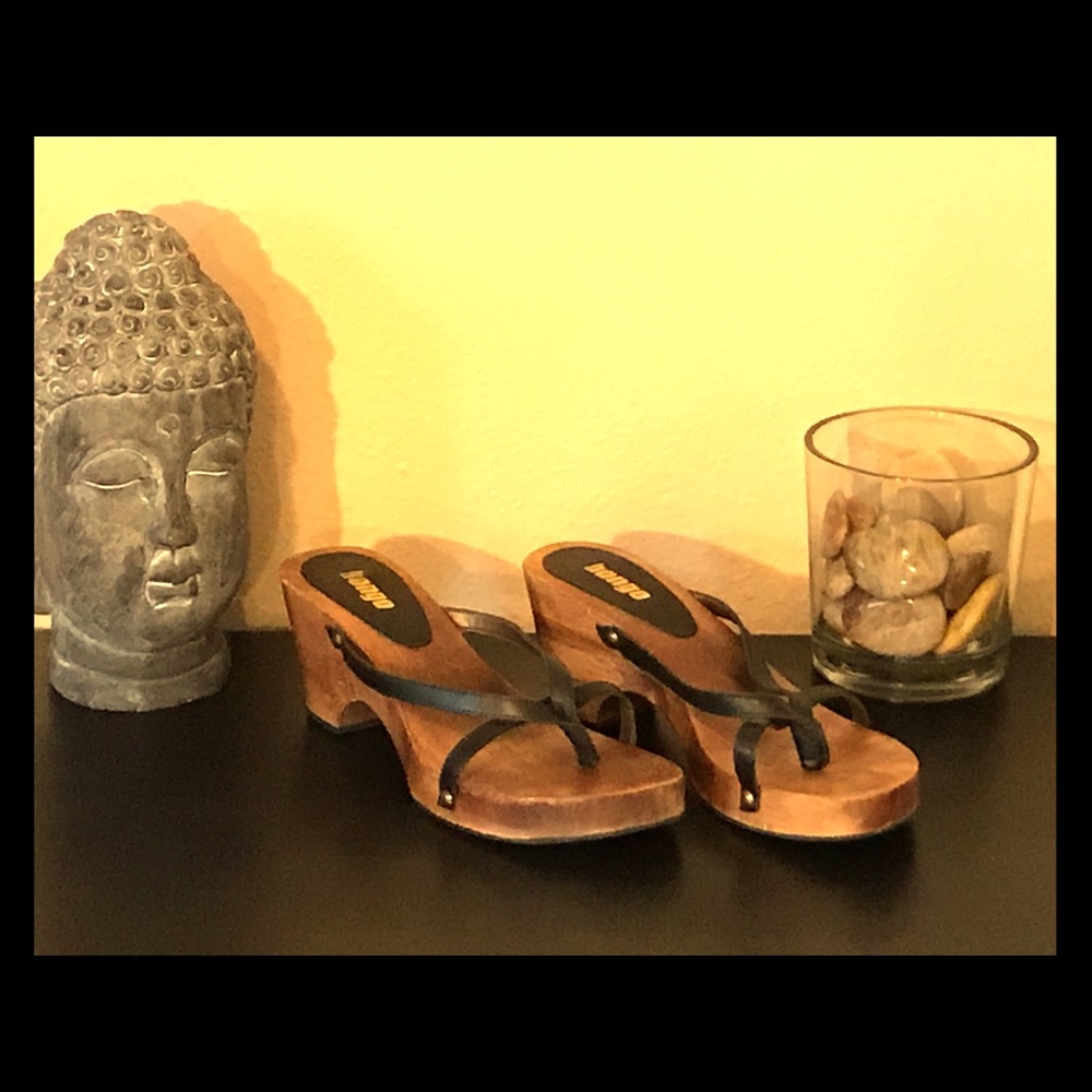 Bongo Wooden Clog Sandals